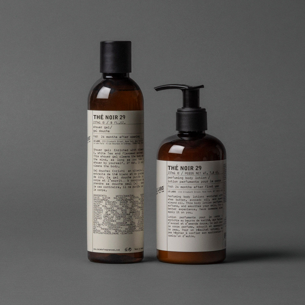 Fragrances THÉ NOIR 29 BODY CARE SET | perfuming body lotion & shower gel